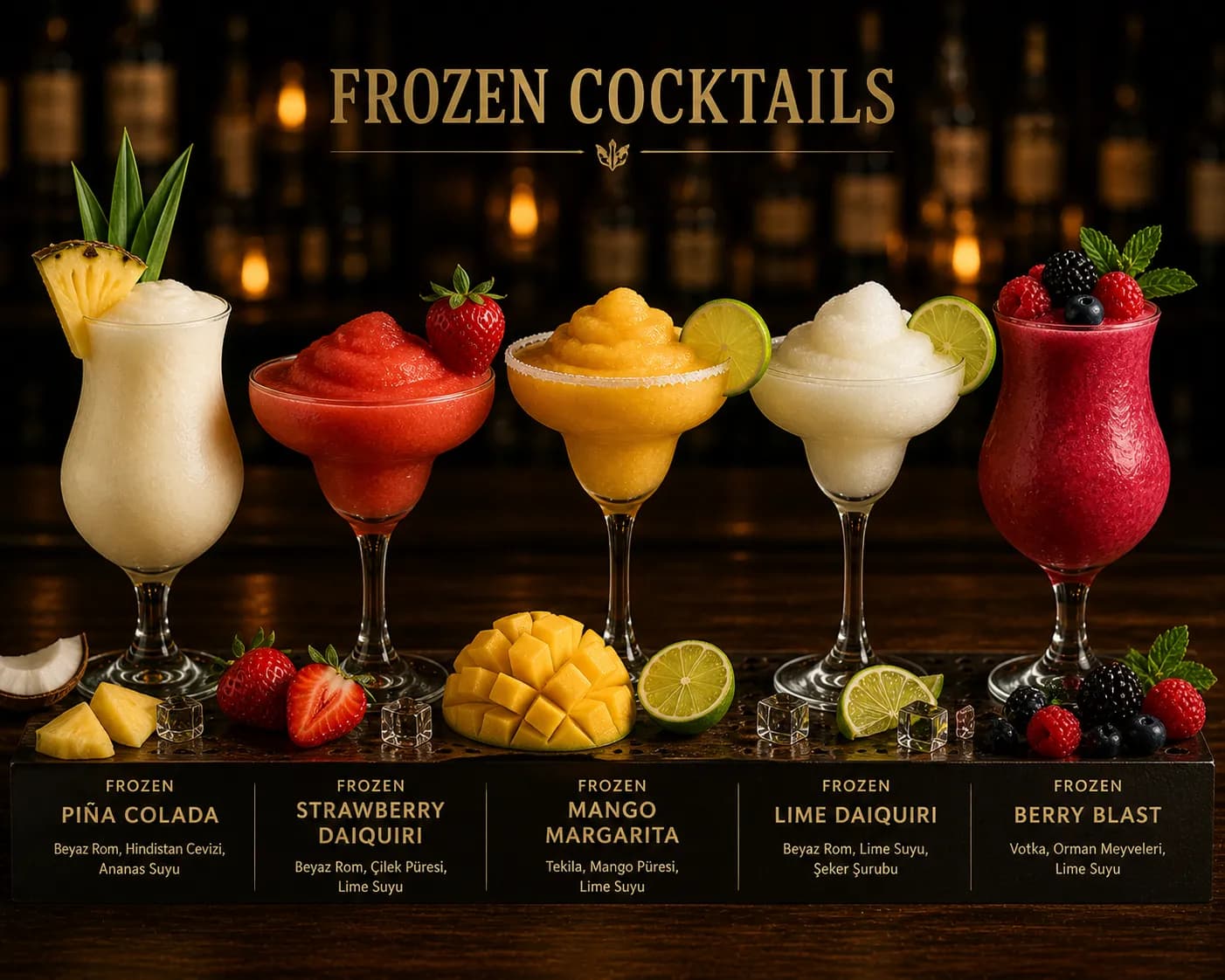 FROZEN COCKTAILS - FROZEN KOKTEYLLER