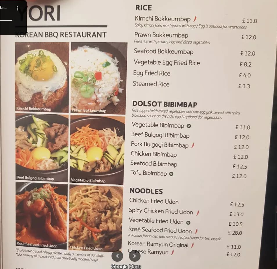 Main courses