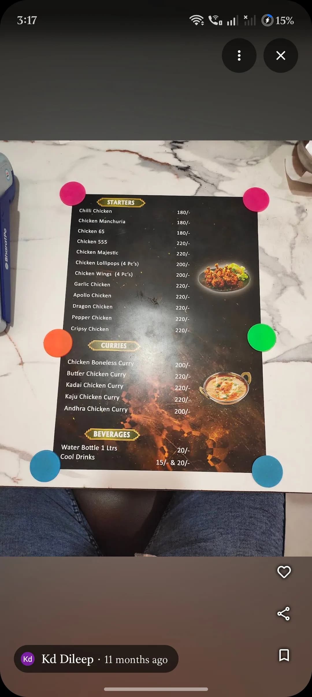 Staters, curries 