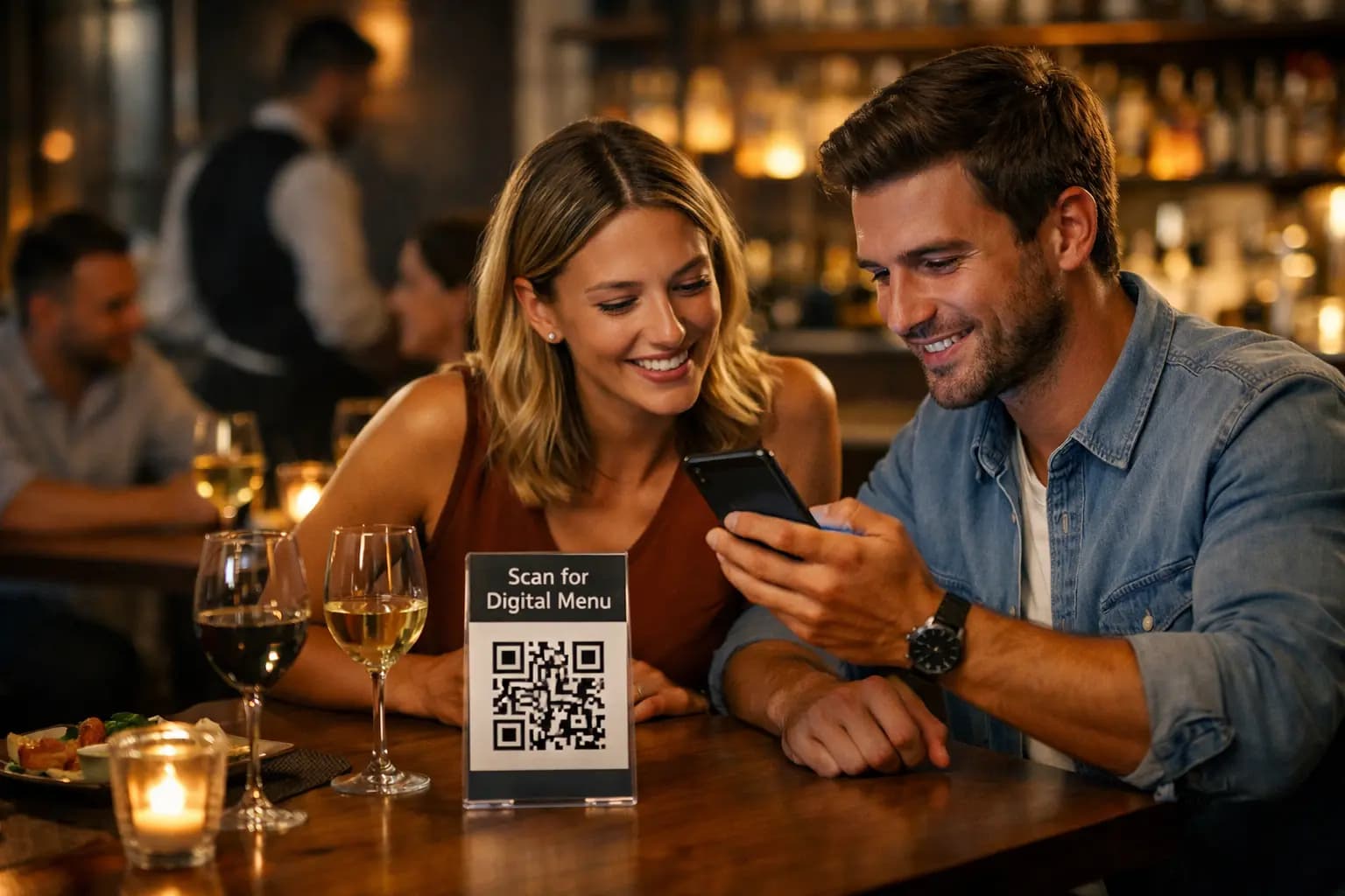 Top 5 Design Best Practices for High-Converting Digital Menus in a modern restaurant setting