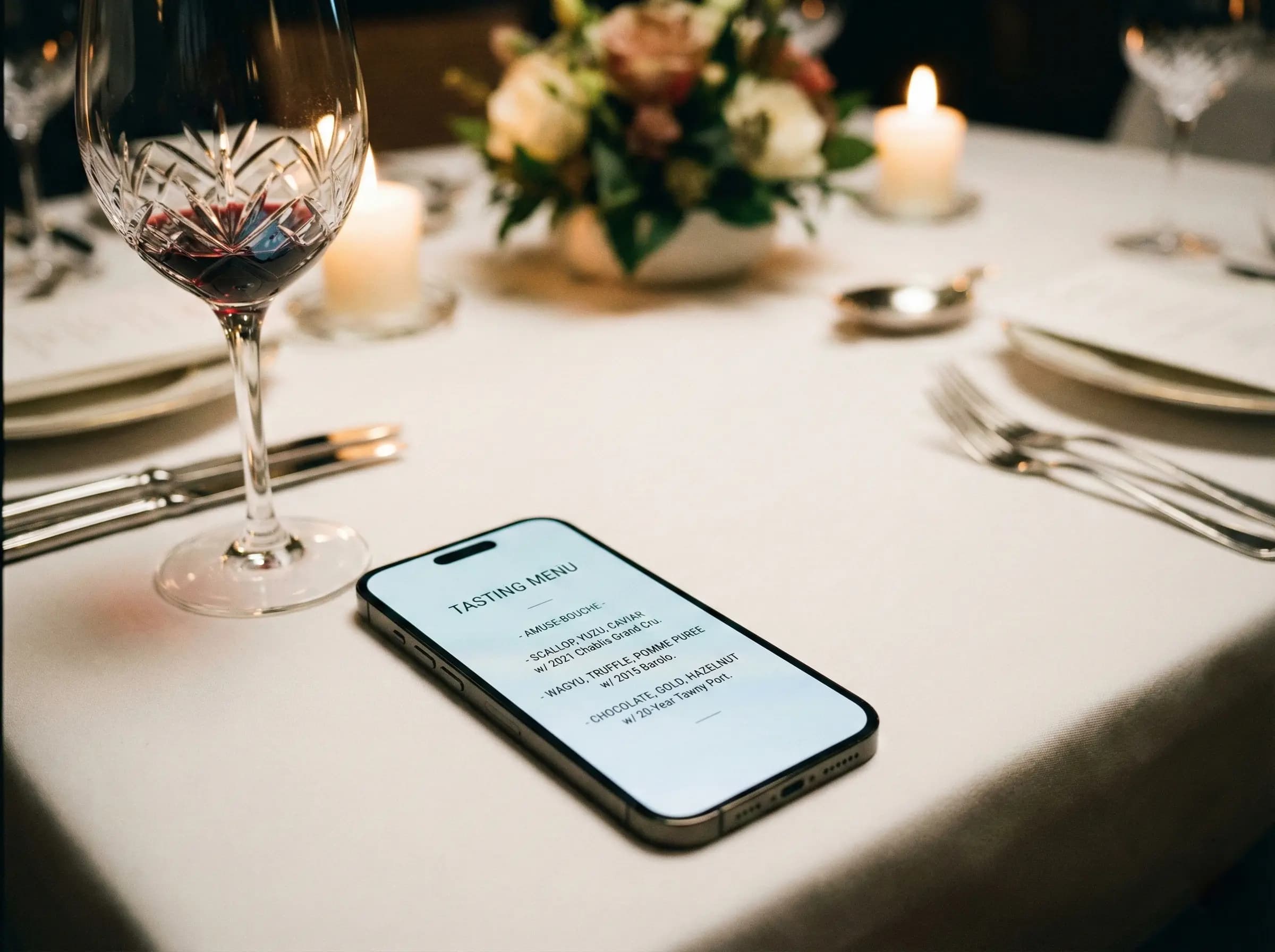 Fine Dining Menu Mockup